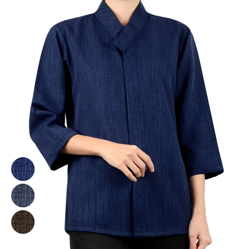 預購-和風立領襯衫